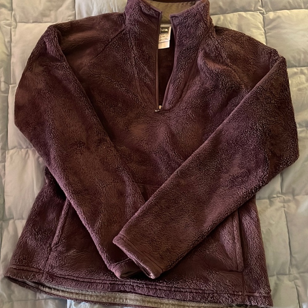 The North Face women’s pullover jacket purple